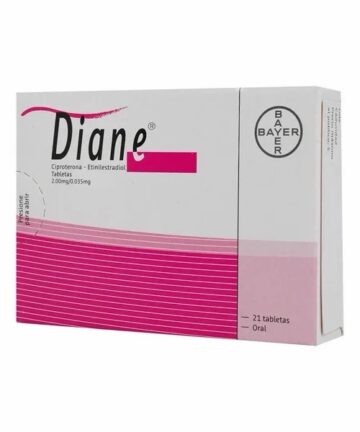 Diane 35 Tablets Combination of Cyproterone Acetate and Ethinyl Estradiol Used as Contraception and to Treat Acne, Hirsutism, & PCOS